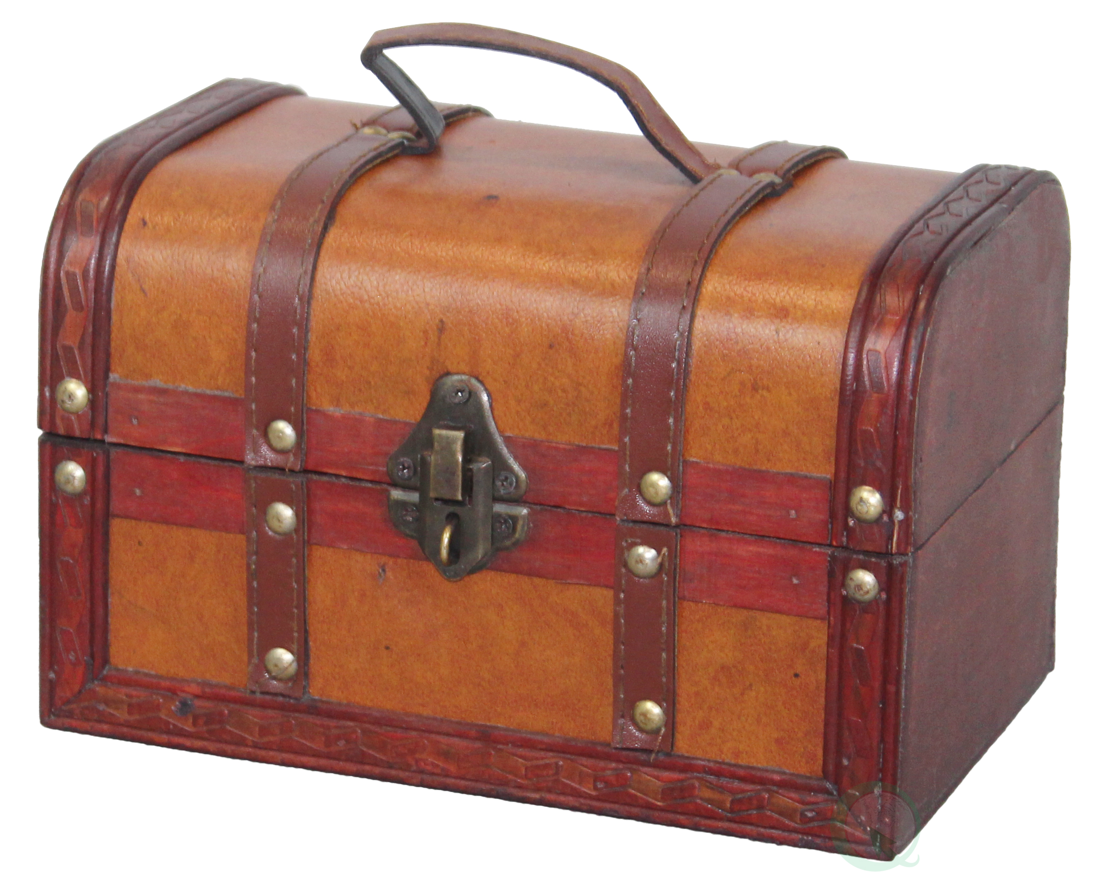 New Vintiquewise Faux Leather Pirate Treasure Chest with 144 Coins ...