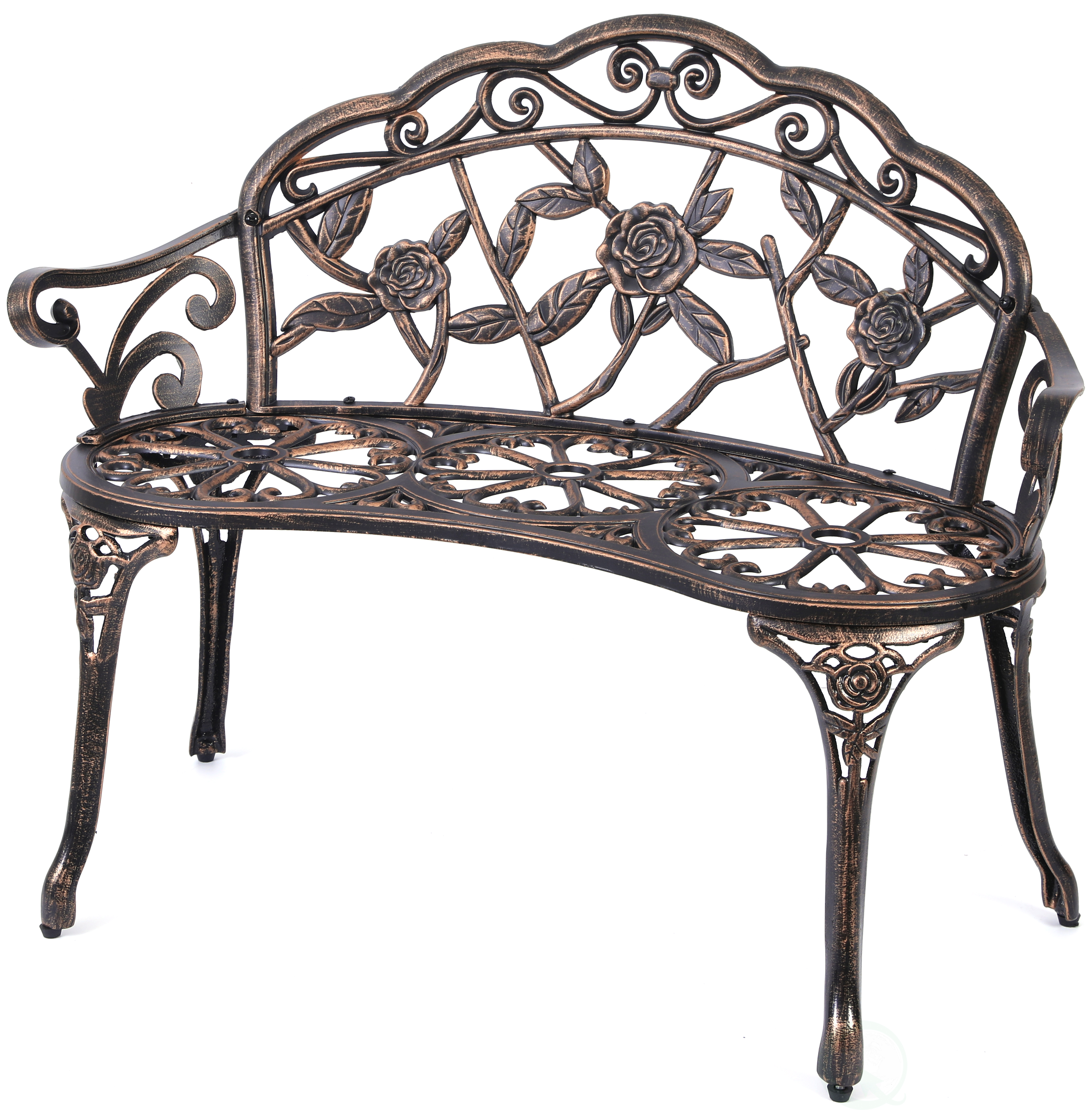 New Rose Design Patio Garden Park Yard 40 Outdoor Steel Bench Ebay
