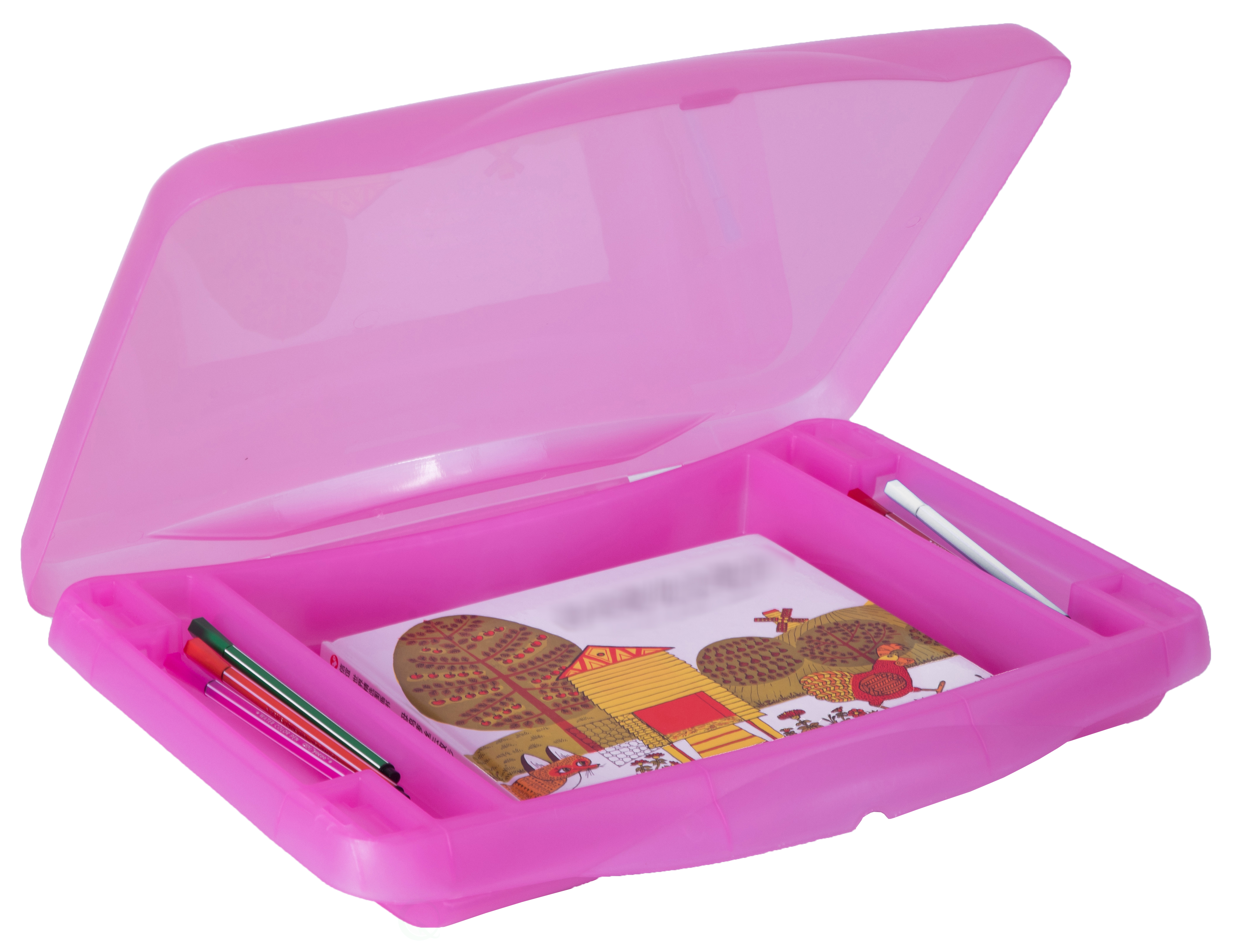 New Basicwise Kids Portable Translucent Plastic Lap Tray
