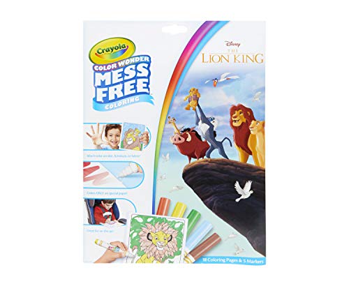 Download Color Wonder Mess Free Coloring Disney Lion King 18 Pages 5 Markers Free Ship | eBay